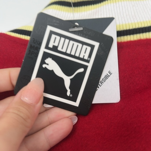 NWT Puma Varsity Jacket reversible flame scarlet - Picture 11 of 14